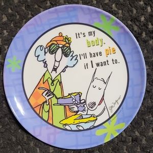 Vintage Maxine dessert plate melamine Hallmark Shoebox 90s